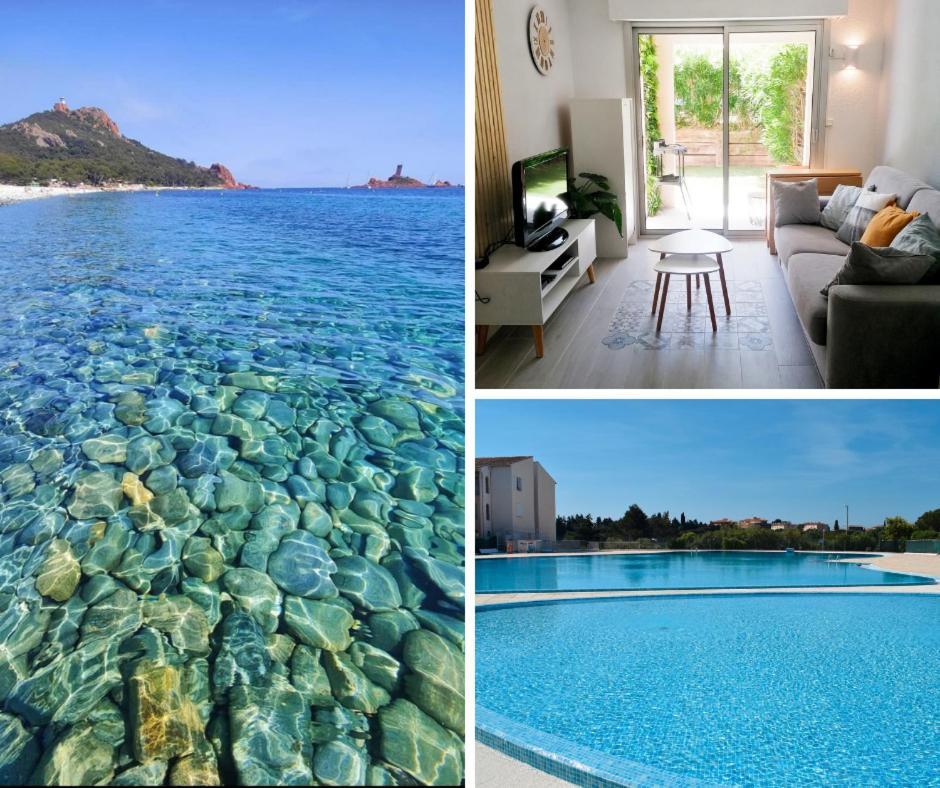 Appartement Frejus Avec Jardin, Piscine, Plage, Tennis ภายนอก รูปภาพ